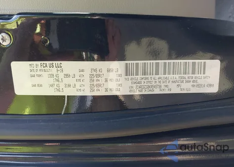 2019 Dodge Grand Caravan Sxt from USA, damaged, VIN 2C4RDGCG8KR545739